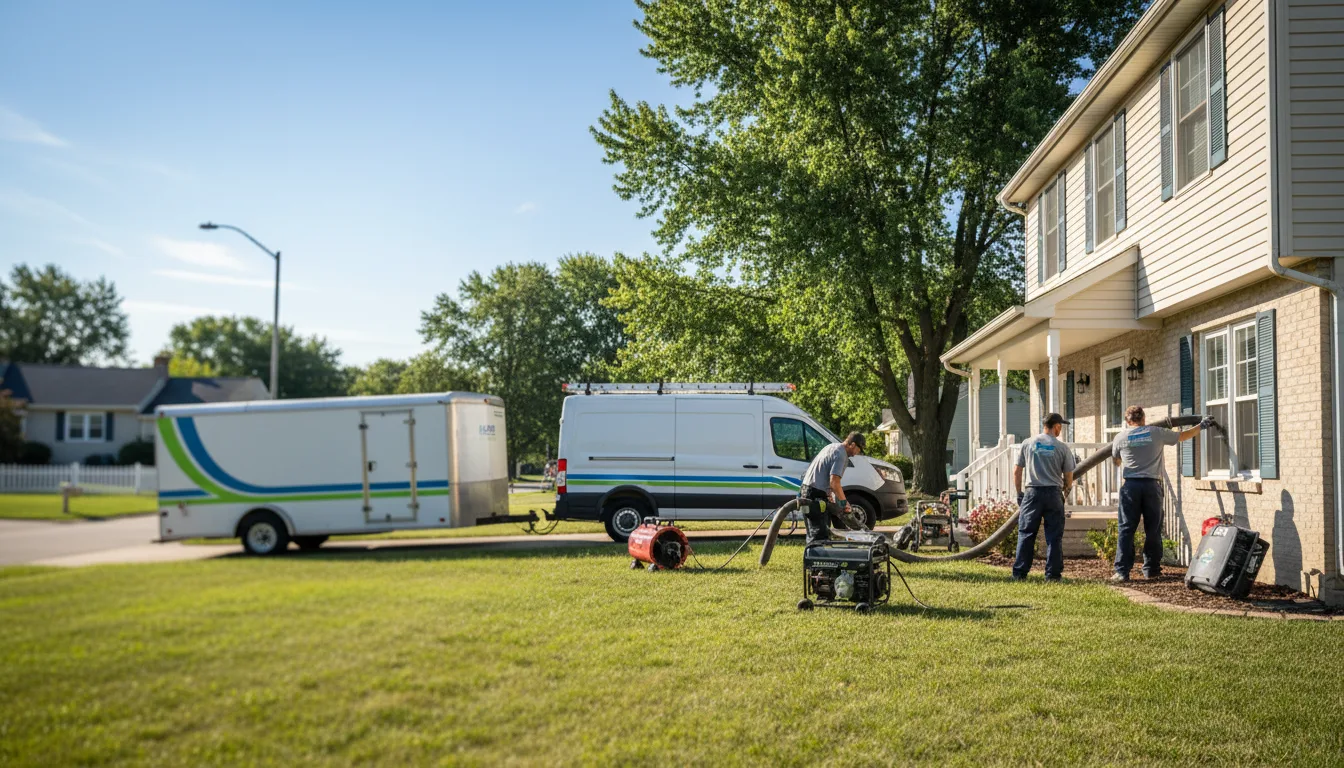 Flooded Basement Restoration And Cleanup With Repair in Westboro, MO near me
